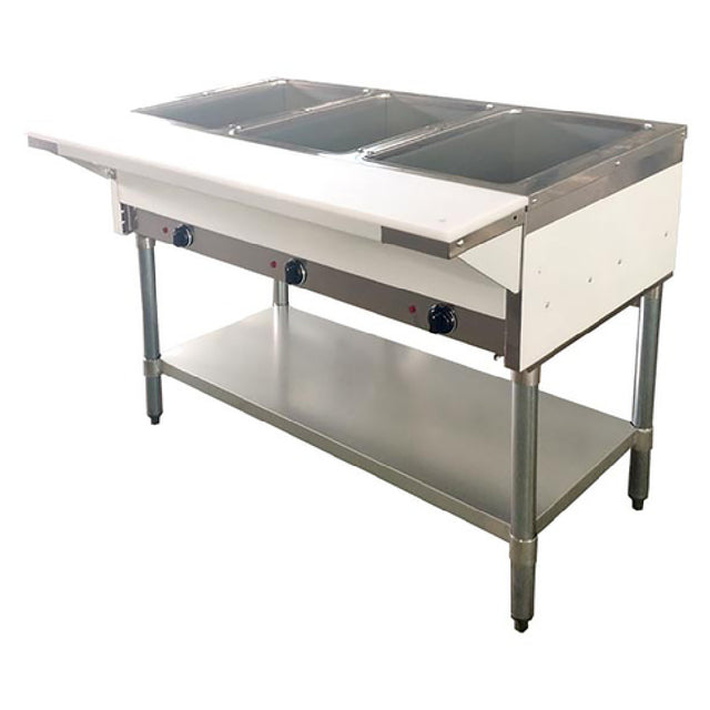 Omcan 46574 (FW-CN-0003-H) Electric Open Well Steam Table 44"W X 30"D X 34"H