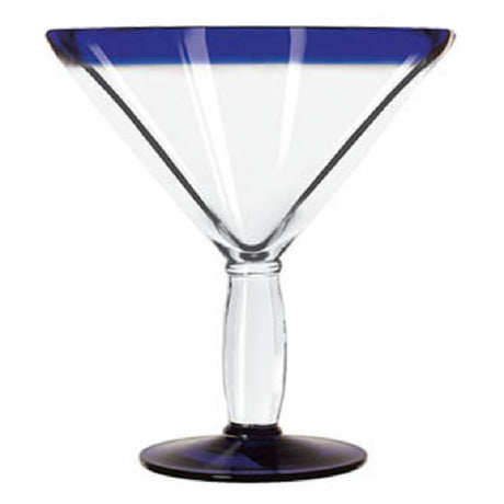 Libbey 92307 Cocktail Glass 24 Oz. With Cobalt Blue Rim