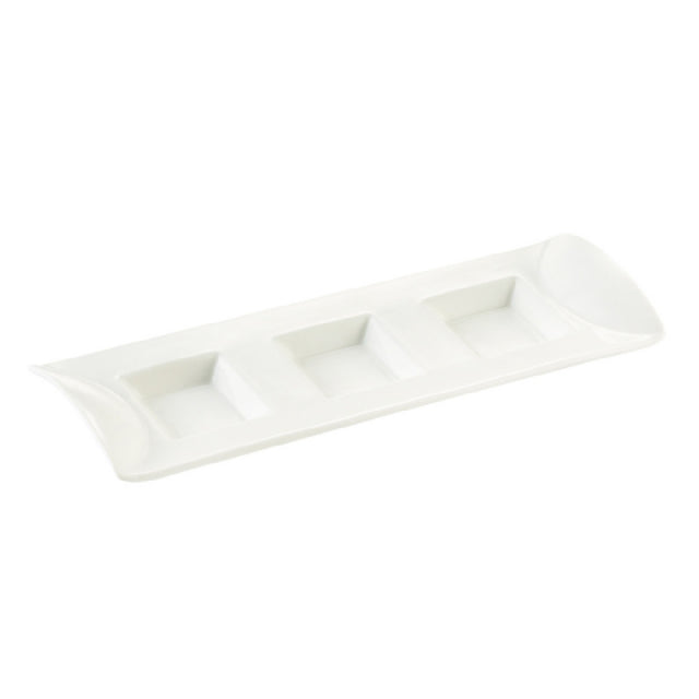 CAC China CN-3T10 CN Compartment Tray 1/2 Oz. Per Compartment 10-1/8"L X 3-3/4"W X 1-1/4"H