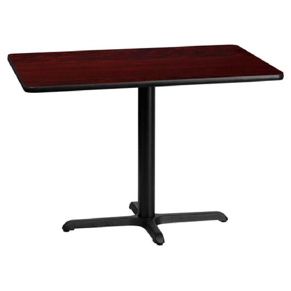 Flash Furniture XU-MAHTB-3042-T2230-GG Table 42"W X 30"D X 31-1/8"H Dining Height