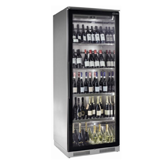 Eurodib WD7121 Wine Showcase 31.9" W X 27.4" D X 82.4" H Stainless Steel Construction
