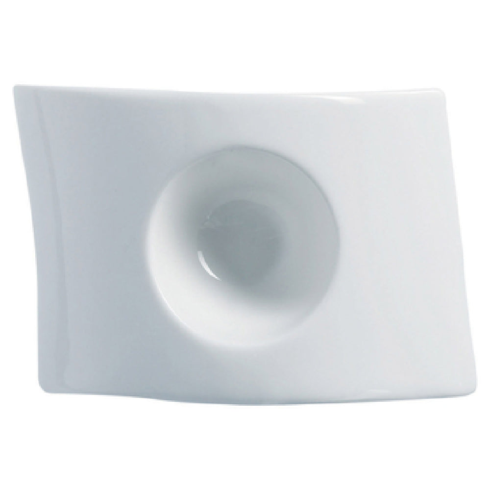 Arc Cardinal R0745 Arcoroc Appetizer Wave Rectangle Bowl 0.5 Oz High Alumina Porcelain