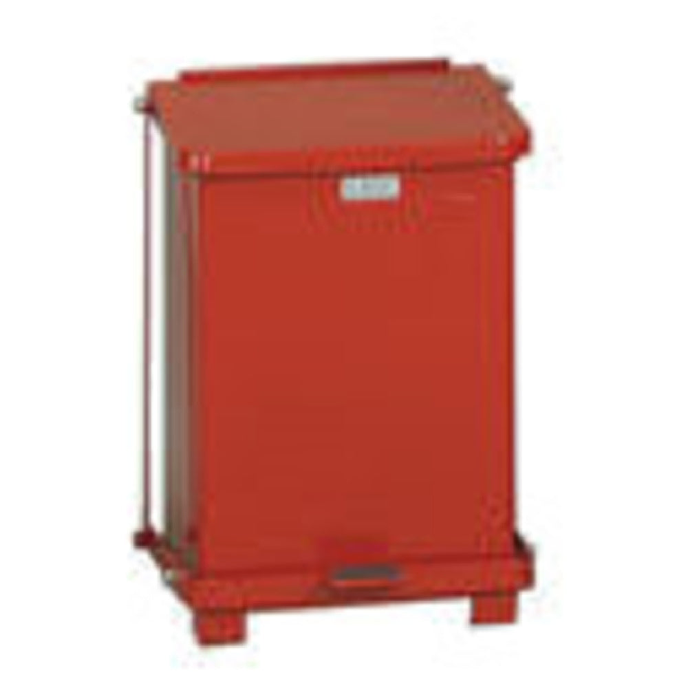 Rubbermaid FGST7EPLRD - The Defenders® Step Can, 12" Sq X 17" H, 4 Gallon