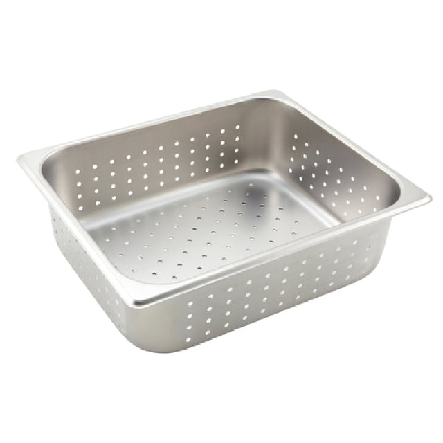 Winco SPJH-204PF Steam Table Pan 1/2 Size 12-4/5" X 10-2/5" X 4" Deep