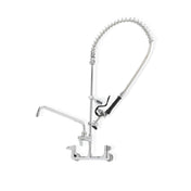 Steel Works Stainless SWPRS-W8-AF12HDLL Pre-Rinse Faucet 8" Center 12" Add-on Faucet