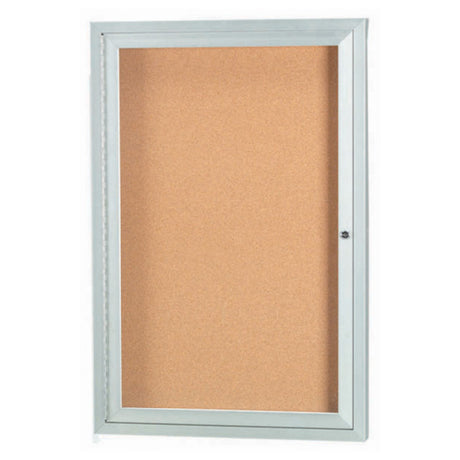 Aarco DCC2418RI Aluminum Bulletin Board 18"W X 24"H Enclosed