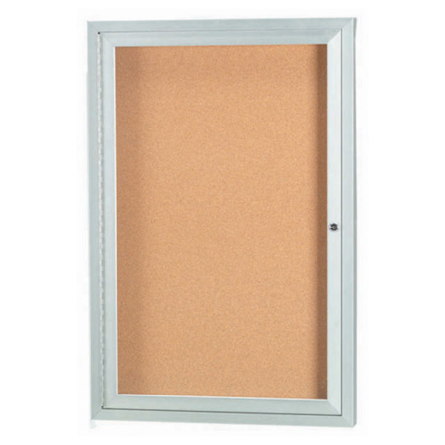 Aarco DCC2418RI Aluminum Bulletin Board 18"W X 24"H Enclosed