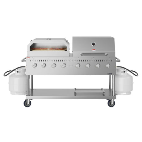 Koolmore CGKIT6-D30P30 Commercial Outdoor Grill 60-4/5"W X 23-1/5"D X 48-3/5"H