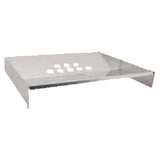 Franklin Machine Products 197-1173 V-Shaped Grease Pan 1-1/8" Drain Holes Stainless Steel