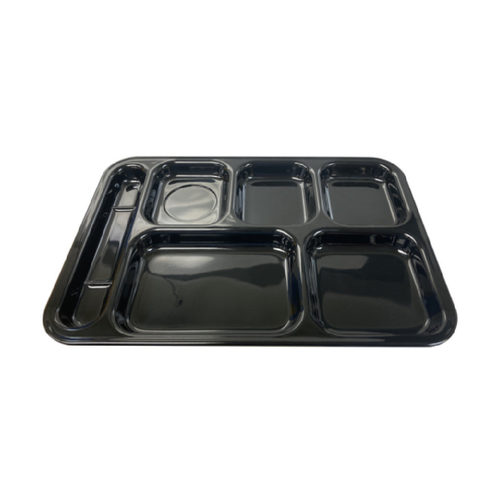 Thunder Group ML801BK Tray 14-1/2"W X 10"D X 1-1/8"H Left Hand (6) Compartment