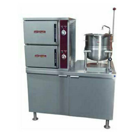 Crown Steam DCX-2-6_120/60/1 Convection Steamer/Kettle Direct Steam (2) Compartment