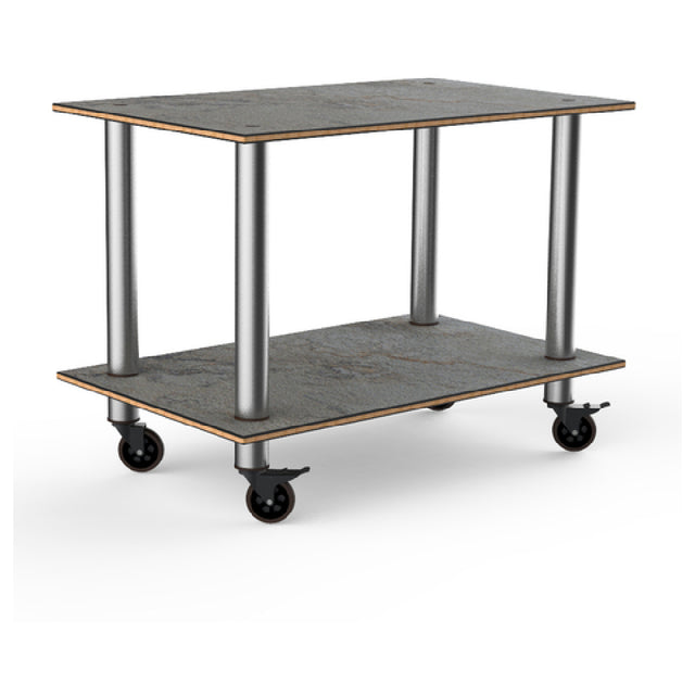 Steelite MGCMDX02GSXW Mogogo Buffet Solutions Modular Serving Table 2-tier 47" X 29-1/2" X 35"H