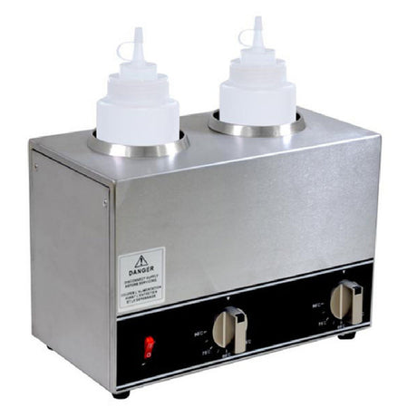 Omcan 44178 (FW-CN-1602) Double Bottle Sauce Warmer Countertop Power Switch