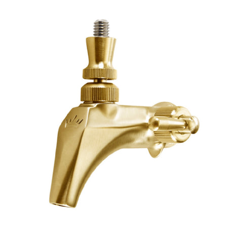 Krowne BC-856F - Royal Series Standard Beer Faucet, Forward Sealing, Brass/Satin Gold