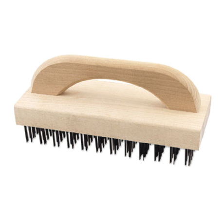 Alegacy Foodservice Products 410 Jumbo Block Brush 9-1/4" X 4-3/4" Hardwood Sanded Block And Handle