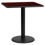 Flash Furniture XU-MAHTB-3030-TR18-GG Table 30"W X 30"D X 31-1/8"H Dining Height