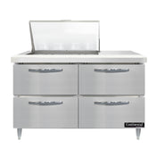 Continental Refrigerator D48N12M-D Designer Line Mighty Top Sandwich Unit 48"W