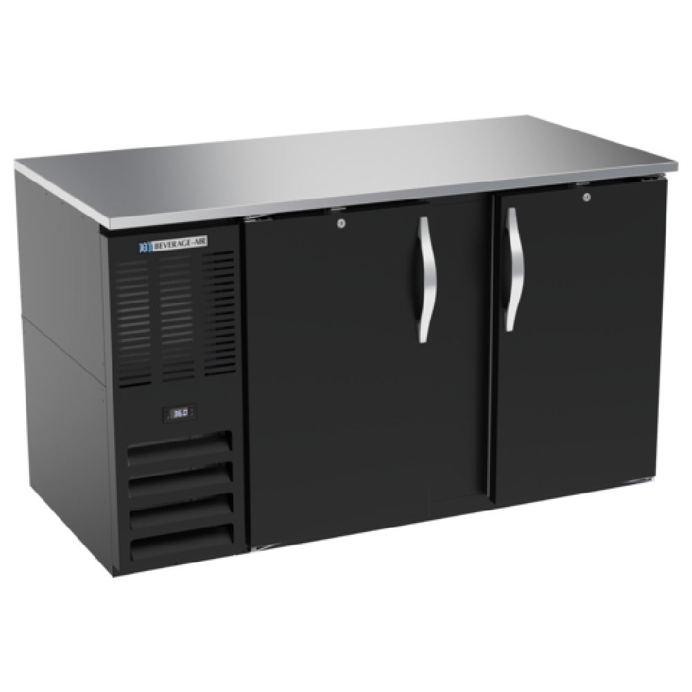 Beverage Air BB58HC-1-B - Refrigerated Back Bar Storage Cabinet, Two-section, 59"W