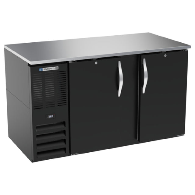 Beverage Air BB58HC-B - Refrigerated Back Bar Storage Cabinet, Two-section, 58"W X 30-3/8"D X 34"H