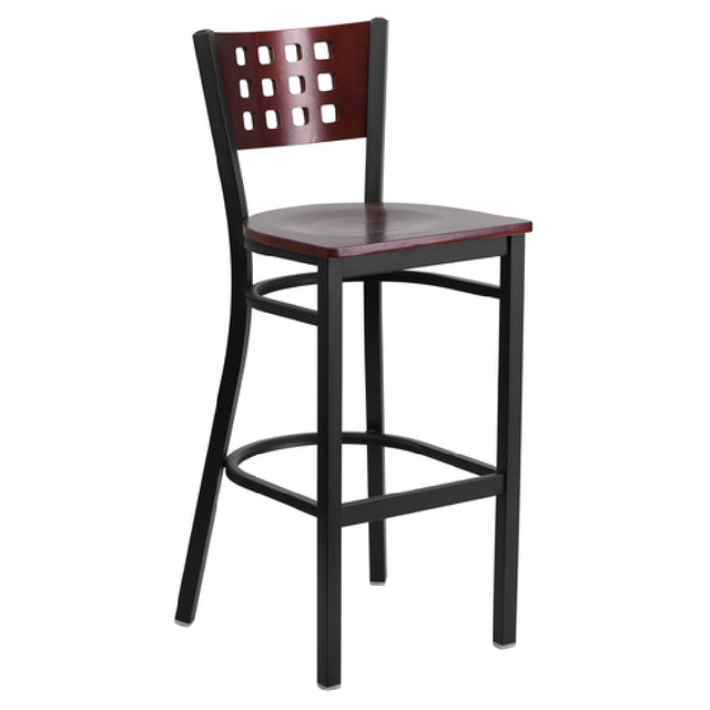 Flash Furniture XU-DG-60118-MAH-BAR-MTL-GG Hercules Series Restaurant Bar Stool