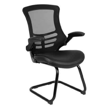 Flash Furniture BL-X-5C-BK-LEA-GG Chair 250 Lb. Weight Capacity 24-3/4"W X 24-1/2"D X 39-1/4"H