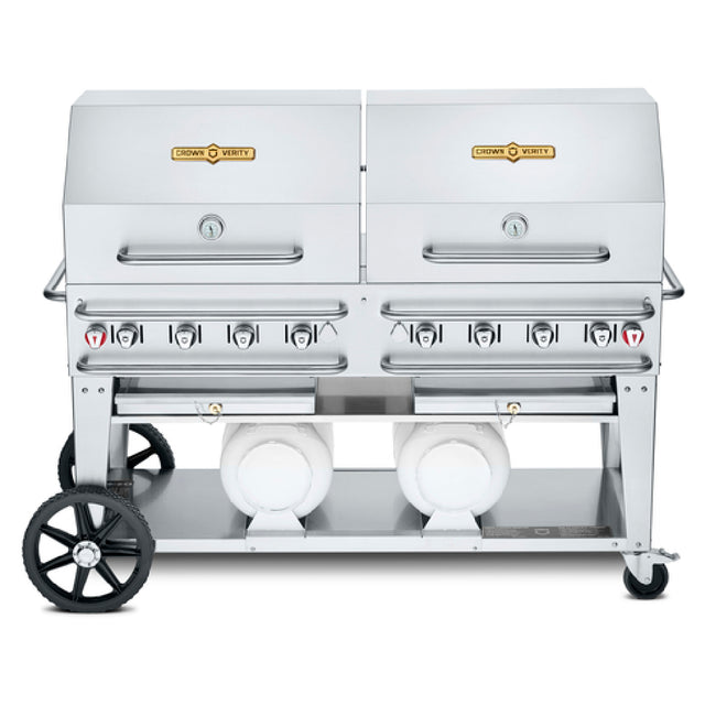 Crown Verity CV-CCB-60RDP Club Series Grill LP Gas 69"L X 28"D