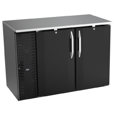 Victory VBBN48HC-F-B - Back Bar Refrigerator, Food Rated, Two-section