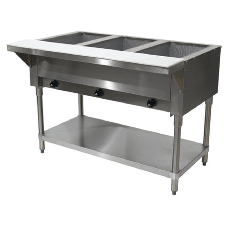 Advance Tabco HF-3G-NAT-X Hot Food Table Natural Gas 47-1/8"W X 30-5/8"D X 34-3/8"H