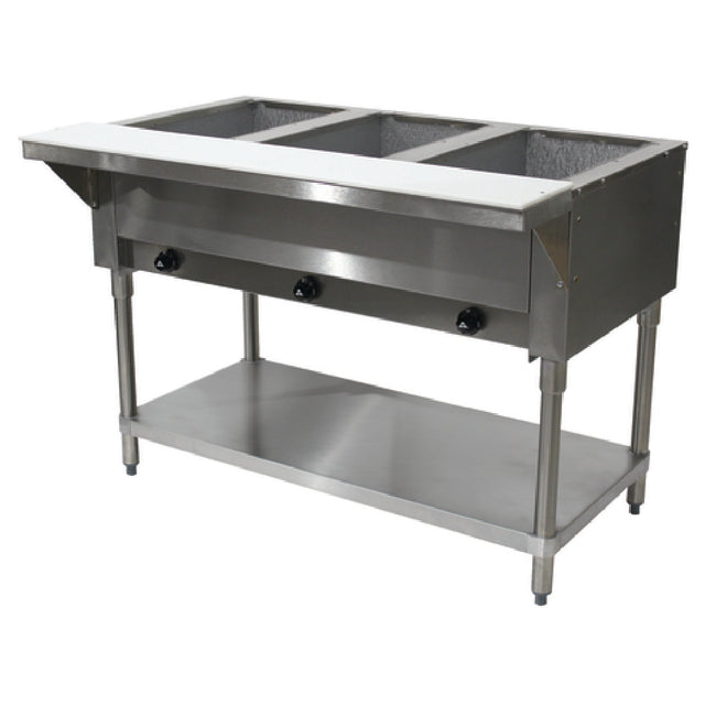 Advance Tabco HF-3G-NAT-X Hot Food Table Natural Gas 47-1/8"W X 30-5/8"D X 34-3/8"H
