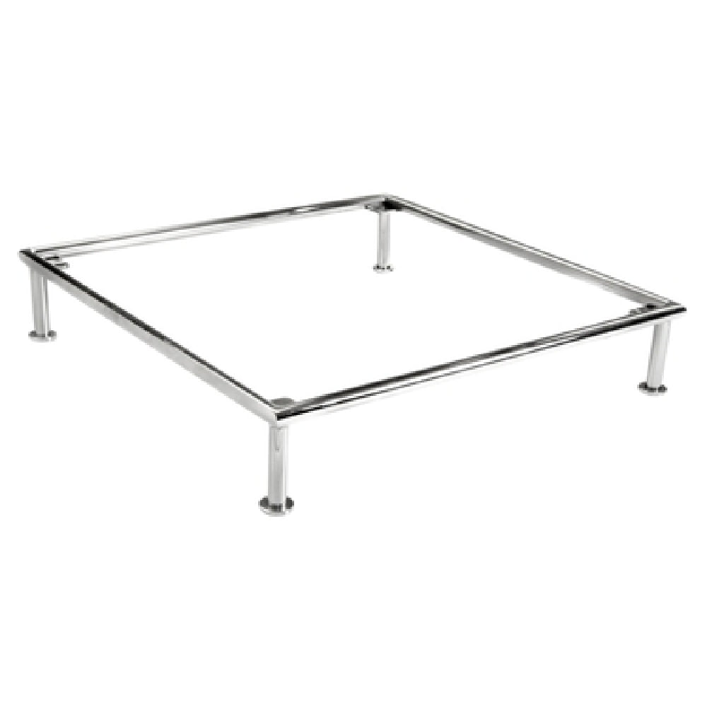 Steelite DW073114143SS Square Riser 14.0"W X 14.0"D X 3.0"H 18/10 Stainless