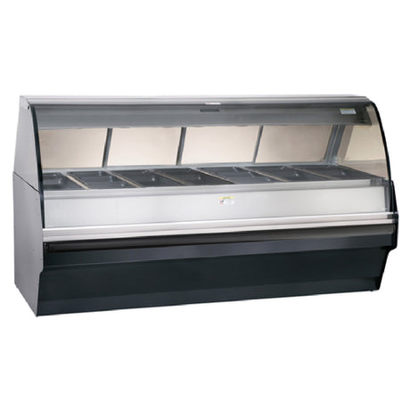 Alto Shaam TY2SYS-96/PL-BLK Halo Heat® Hot Deli Display System Self-service TY2-96/PL Display Case Mounted On A Low-profile 96" Decorator Base