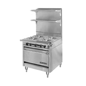 American Range HD34-4-O_NAT - Medallion Professional Heavy Duty Range, Gas, 34"