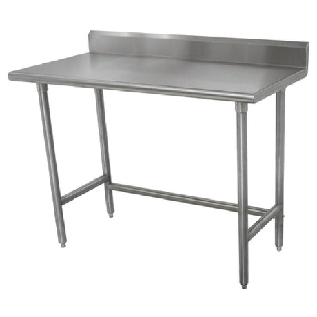 Advance Tabco TKSLAG-302-X Special Value Work Table 24"W X 30"D 16 Gauge 430 Stainless Steel Top With 5"H Backsplash