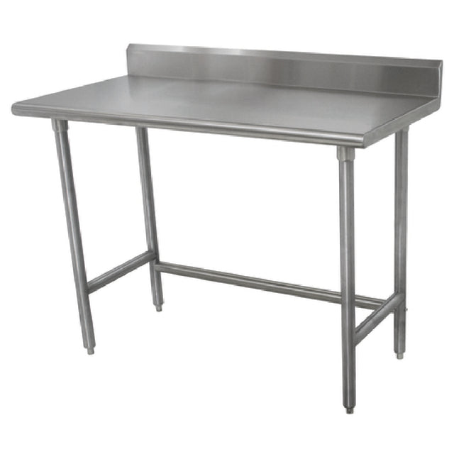 Advance Tabco TKSLAG-306-X Special Value Work Table 72"W X 30"D 16 Gauge 430 Stainless Steel Top With 5"H Backsplash