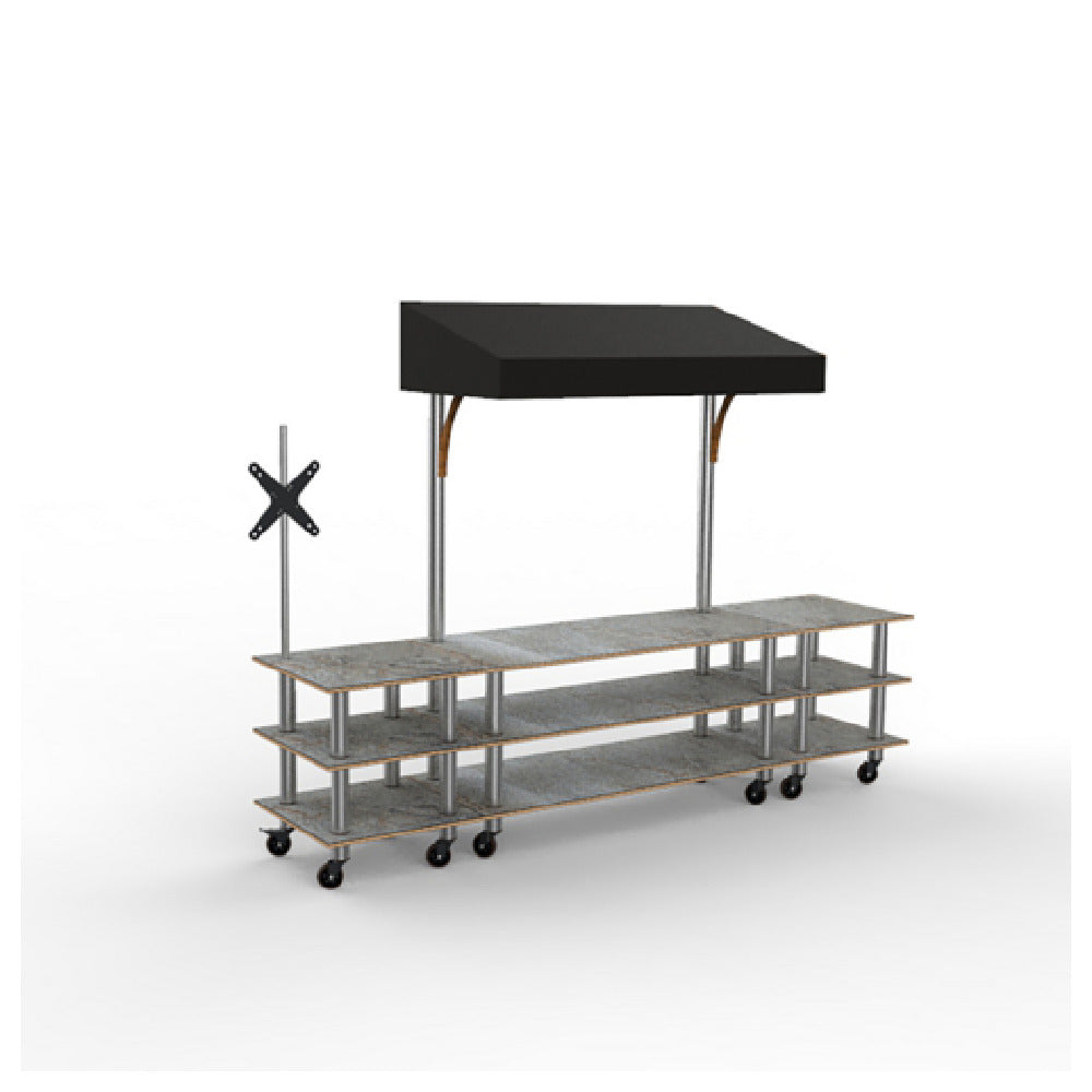 Steelite MGCMLA12GSBW Mogogo Modular Interactive Station Unique Gray