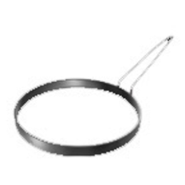 Chicago Metallic 48001 Egg Omelet Ring 8" With 5" Stainless Steel Wire Handle