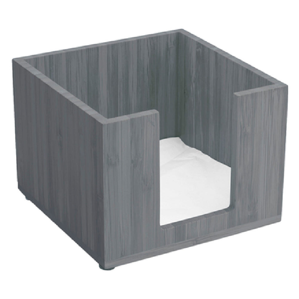 FOH BHO039GYB21 Buffetware Napkin Holder 5-1/2" X 5-1/2" X 4" Square