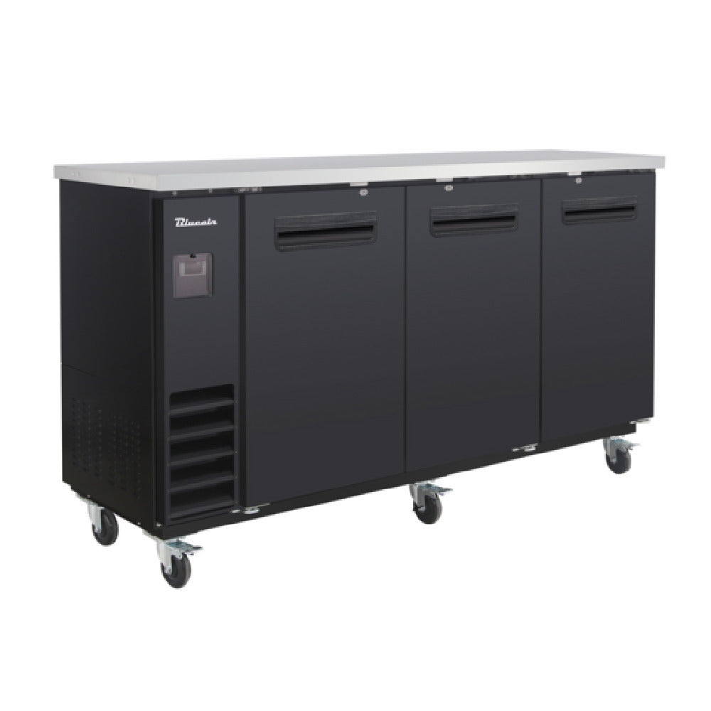 Blue Air BLNBB-72B-HC - Back Bar Cooler, Narrow Depth, Three-section