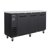 Blue Air BLNBB-72B-HC - Back Bar Cooler, Narrow Depth, Three-section