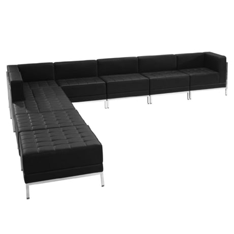 Flash Furniture ZB-IMAG-SECT-SET11-GG Hercules Imagination Series Sectional 141"W X 28-3/4" To 140-1/2"D X 27-1/2"H Overall