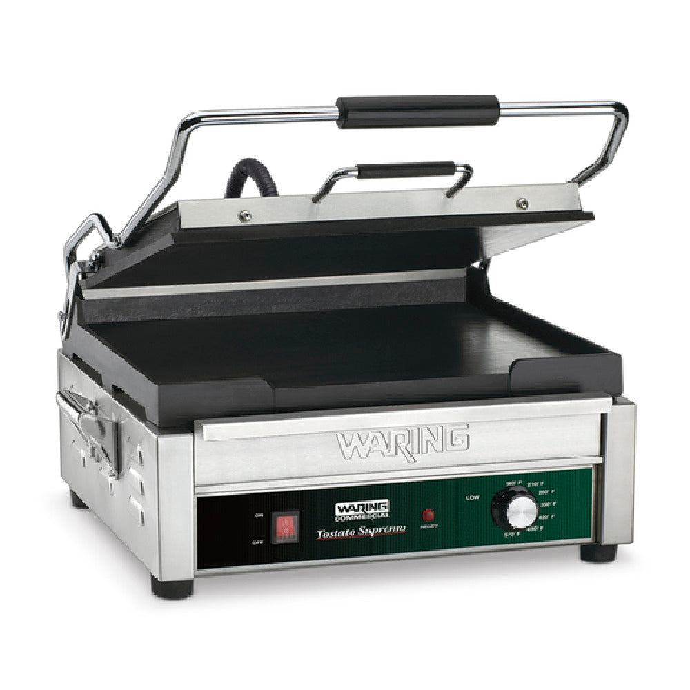 Waring WFG275KSDI Tostato Supremo® Panini Grill Full Size 14"x14" Flat Cast Iron Cooking Surface