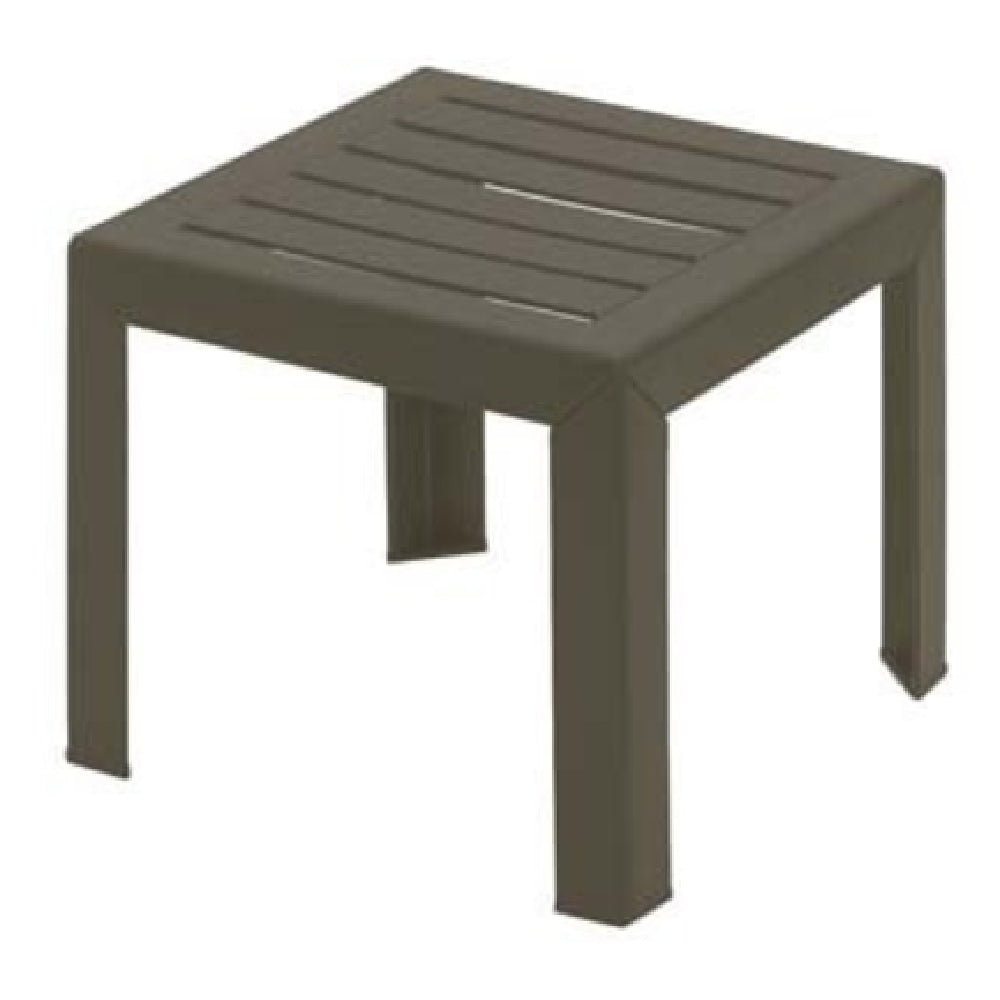 Grosfillex CT052037 Bahia Outdoor Low Table 16" X 16" Square