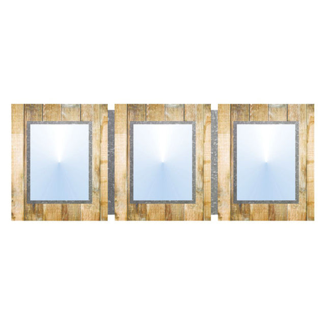 Hubert 66677 - Menu Board, 3-pocket, Wall-mount