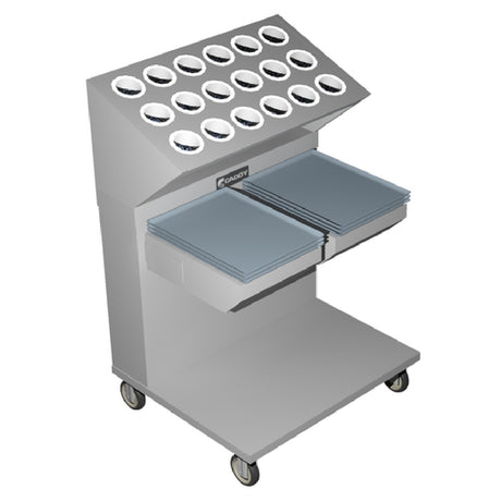 Caddy CM-1814-2CSL Caddy Magic Tray & Silverware Dispenser Cantilever Style Unheated