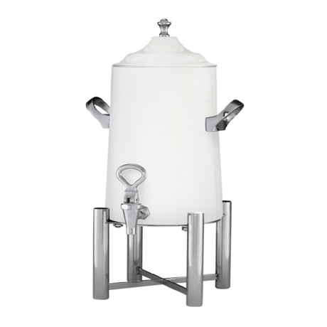 Steelite DW43WTVACWTSS Urn Tempo 3 Gal Vacuum Insulated White And Stainless Steel (Cust3Party Item) (Approx. Lead Time = 3 Weeks)