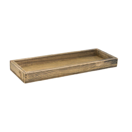 FOH RTR006NAW22 Rustic Wood™ Tray 11-3/4" X 4-1/4" X 1-1/4" Rectangular