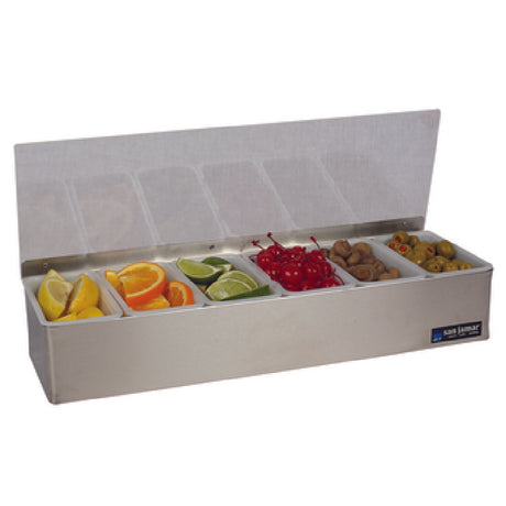 Carlisle B4186L San Jamar Garnish Tray Non-Chilled 18"W X 5-3/4"D X 3-1/2"H