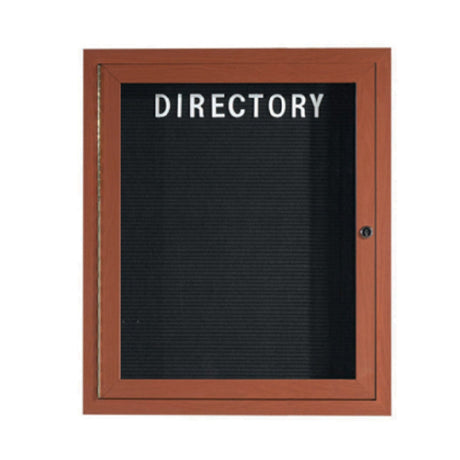 Aarco OADCO3630L Directory Board 30"W X 36"H Enclosed Face