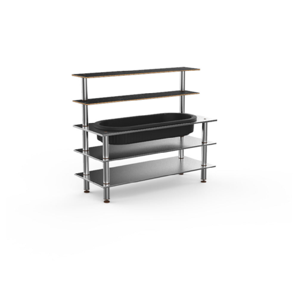 Steelite MGCMLC03MSXF Mogogo Buffet Solutions Modular Pro Back Bar 5-tier 71" X 29-1/2" X 60-1/2"