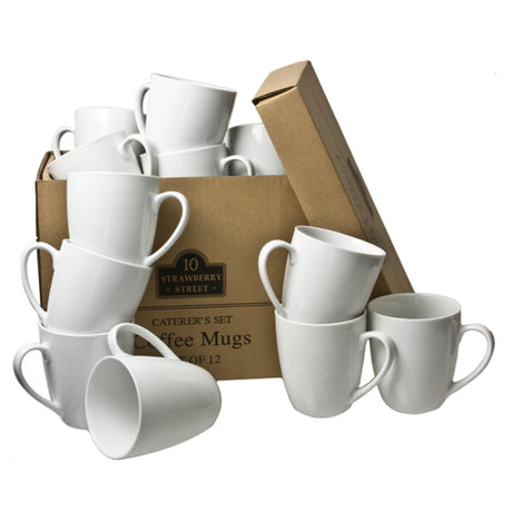 10 Strawberry St CATERING-12-MUG-W - Coffee Mug Catering Set, 12 Oz., Microwave/dishwasher Safe